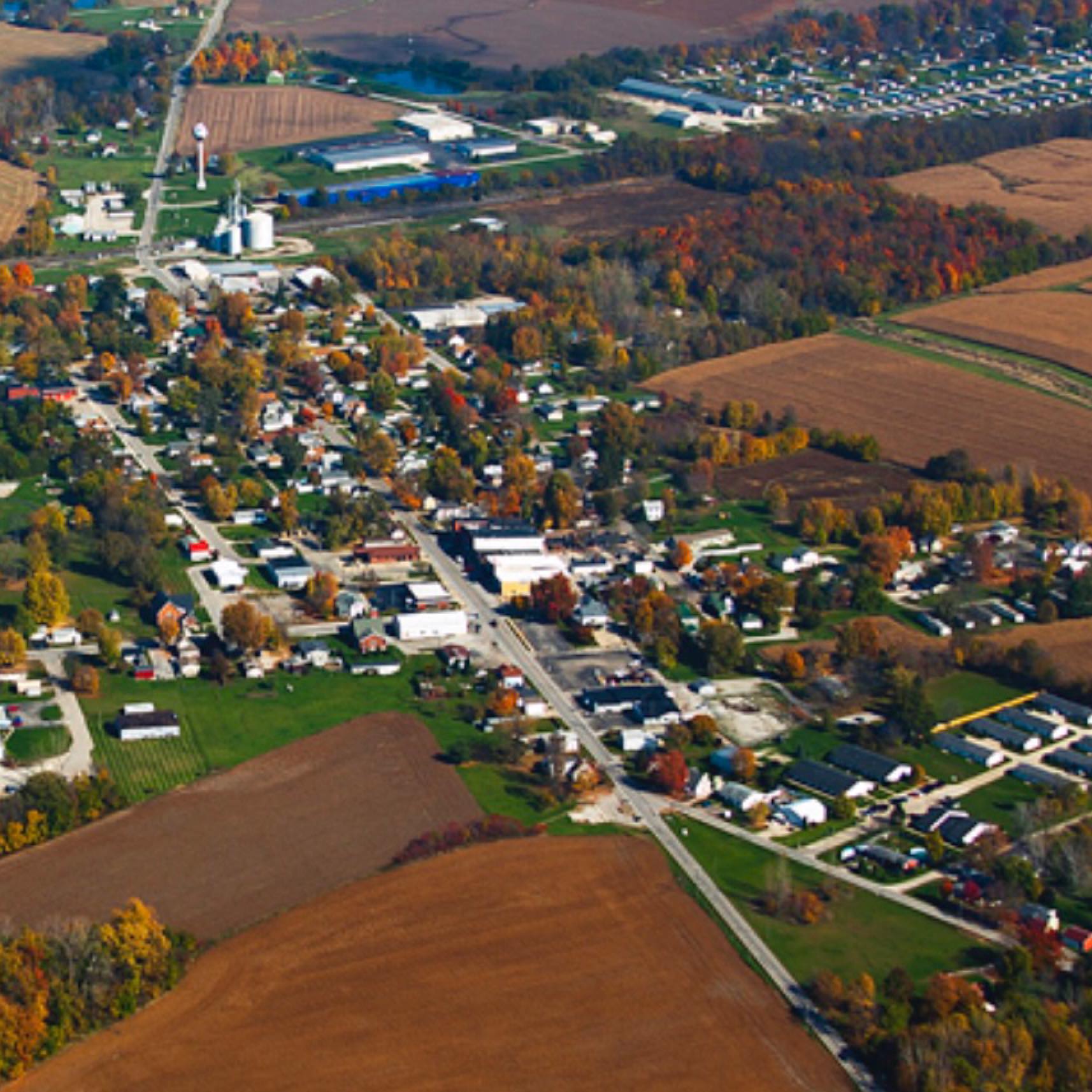 Aerial view of Cromwell Aerial view of Cromwell
