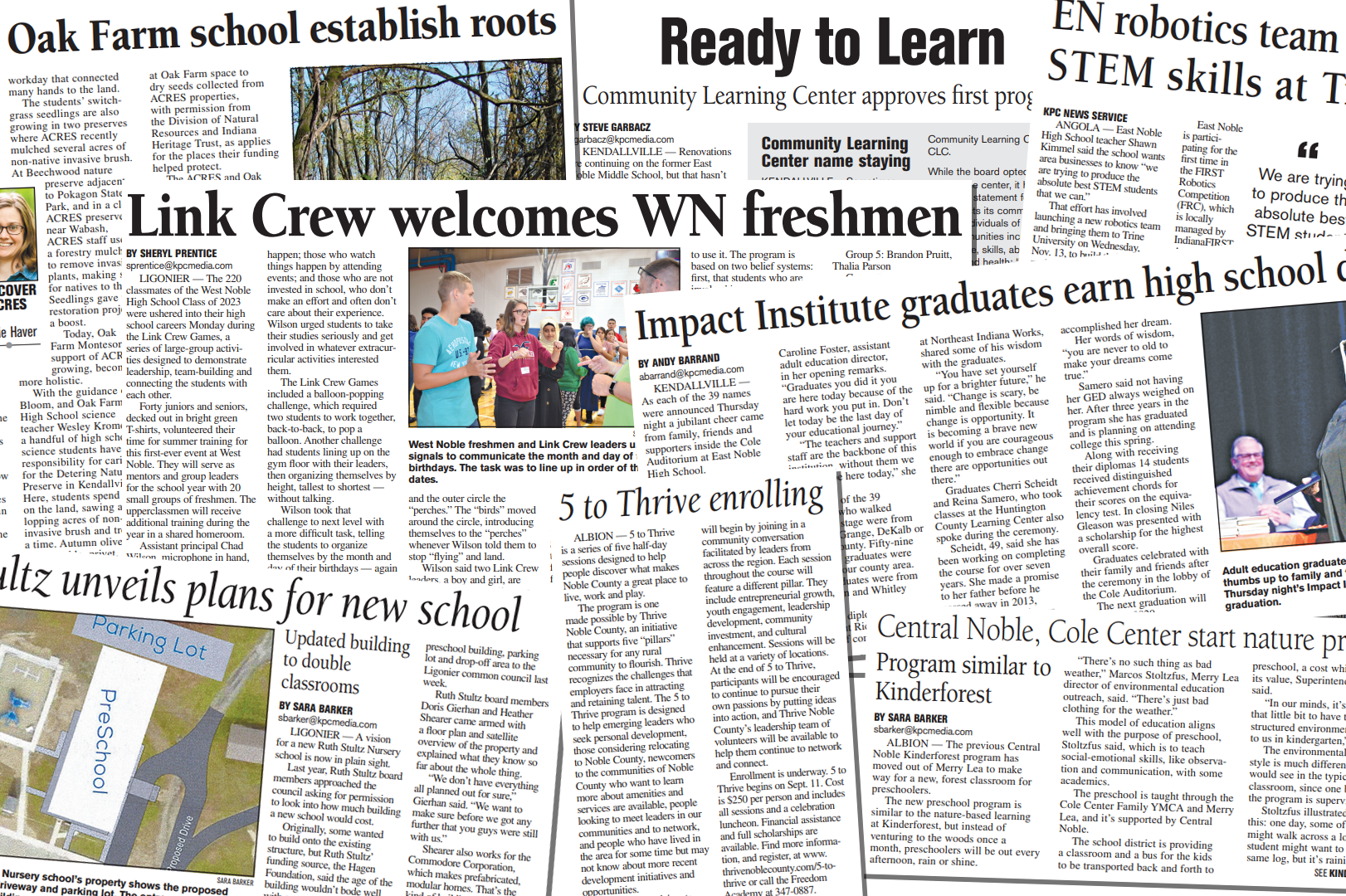 Articles and images of the workforce in Noble County